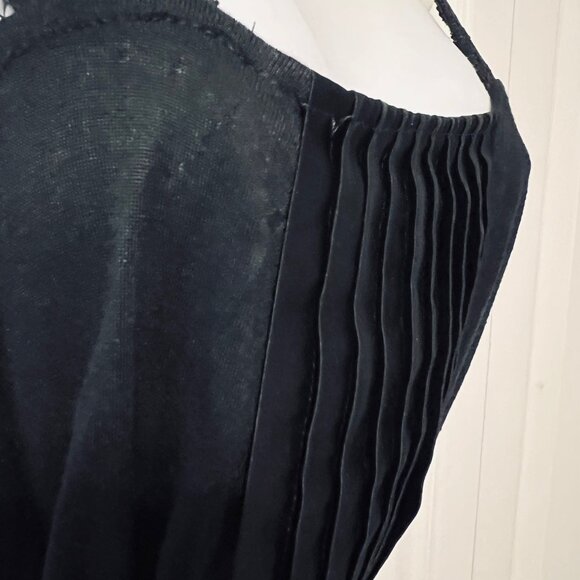 Merona-Women's Size Large-Sleeveless Lace/Pleated Front Long Belted Top-Casual - Picture 14 of 16